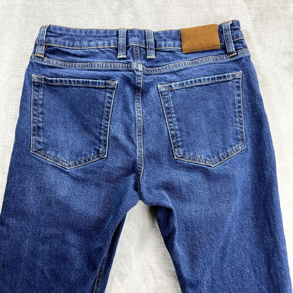 Tecovas Jeans Men's 32x30 Dark Blue Straight Leg Five Pocket Ranchwear - Picture 3 of 11